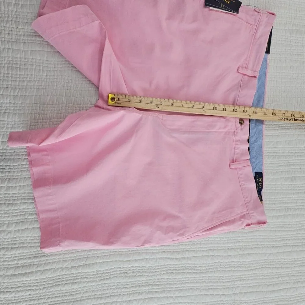 Polo Ralph Lauren Shorts Men's 42 Pink Stretch Straight Fit Pony‎ NEW 9